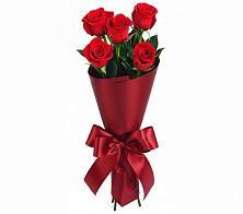 Букет 5 Красных роз Эдлесс Лав в Каргинской
