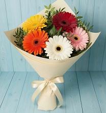Букет цветов из:  Герберы в Каргинской