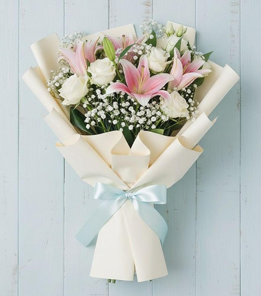 Букет цветов из: Лилии в Каргинской