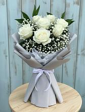 Букет цветов из:  Розы в Каргинской