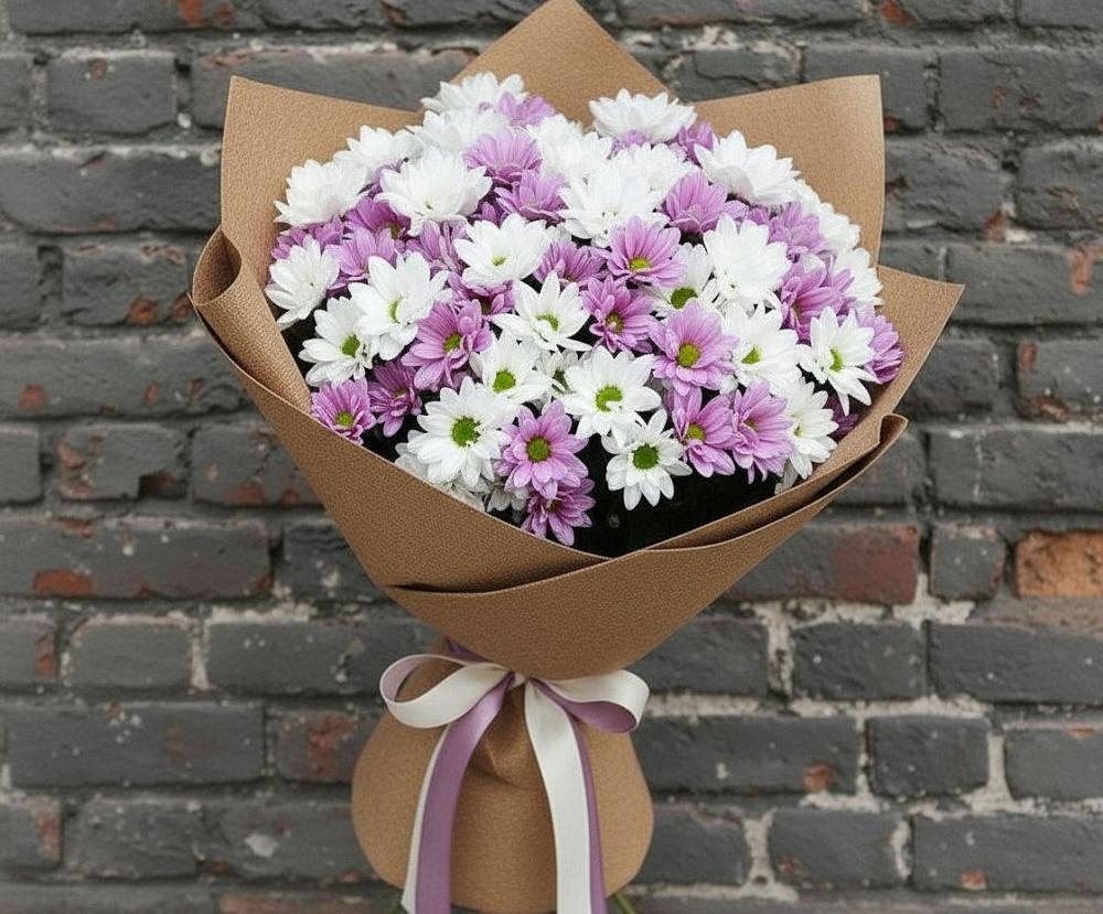 Букет цветов из: Хризантемы в Каргинской