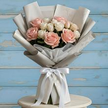 Букет цветов из:  Розы в Каргинской