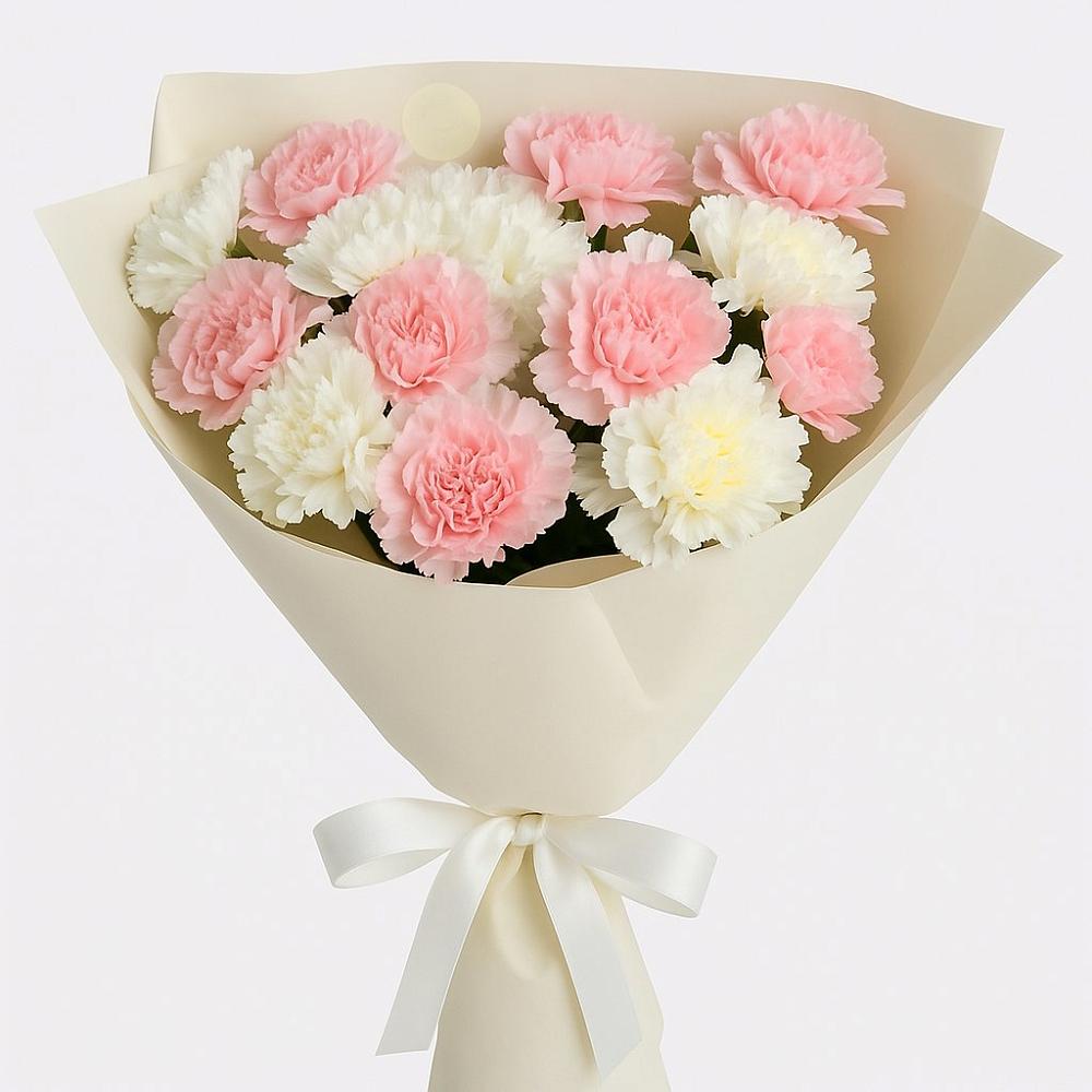 Букет цветов из: Гвоздики в Каргинской