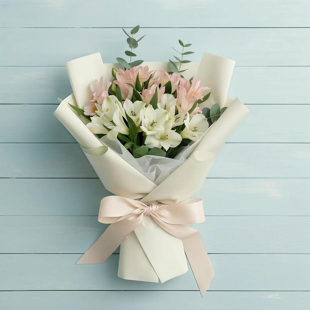 Букет цветов из: Альстромерии в Каргинской