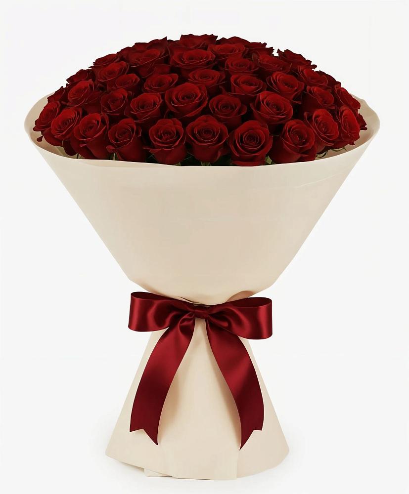 Букет 101 Бордовая роза Блэк Бакарра в Каргинской