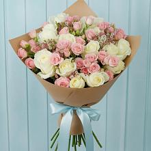 Букет цветов из:  Розы в Каргинской