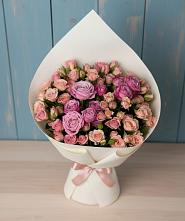 Букет цветов из:  Розы в Каргинской